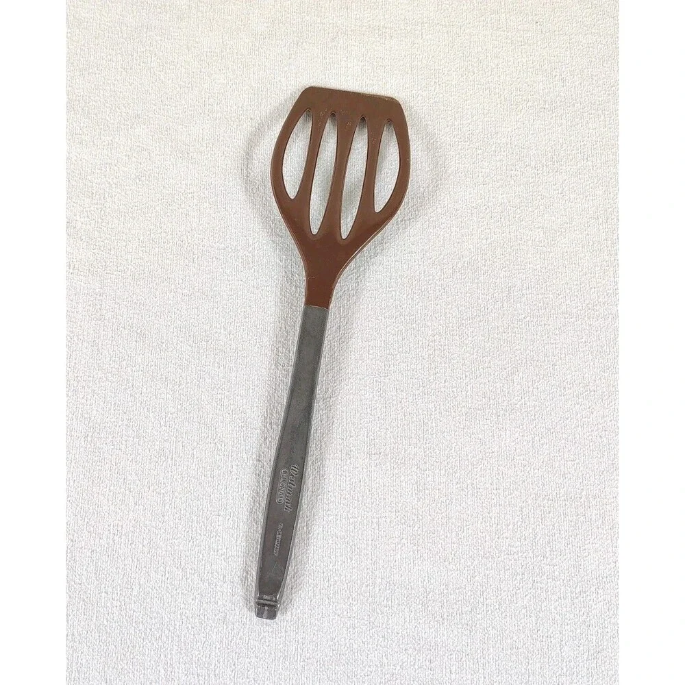 Vintage Westmark Flonal Spatula Slotted Turner Brown W Germany Kitchen Utensil
